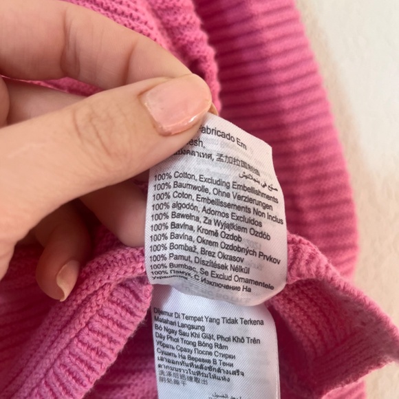 💕Bubblegum pink cropped sweater💕 - Picture 3 of 5